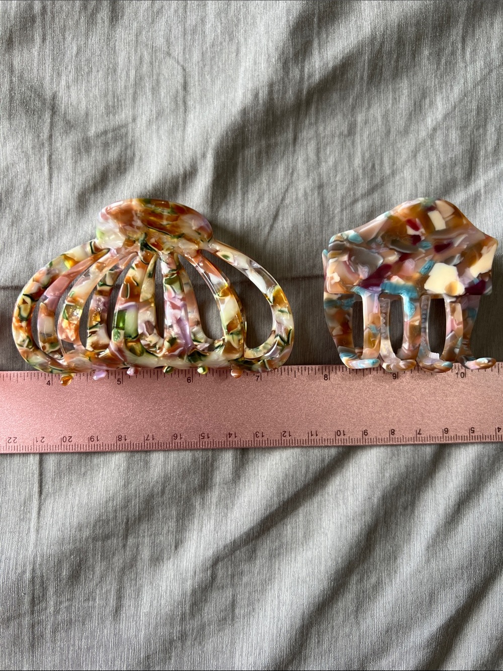 Multicolor & Pink Hair Claw Clip Set - Picture 3 of 3